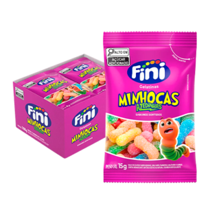 BALA GELATINA MINHOCAS CITRICAS 12X15G FINI