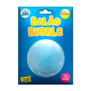 BALAO 24" BUBBLE TRANSPARENTE 60CM M BIZARRO