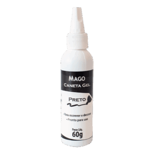 CANETA GEL PRETO 60GR MAGO