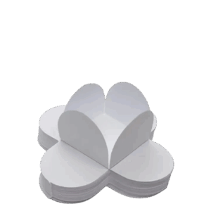 FORMINHA 4 PETALAS BRANCO C/50UNI NC TOYS